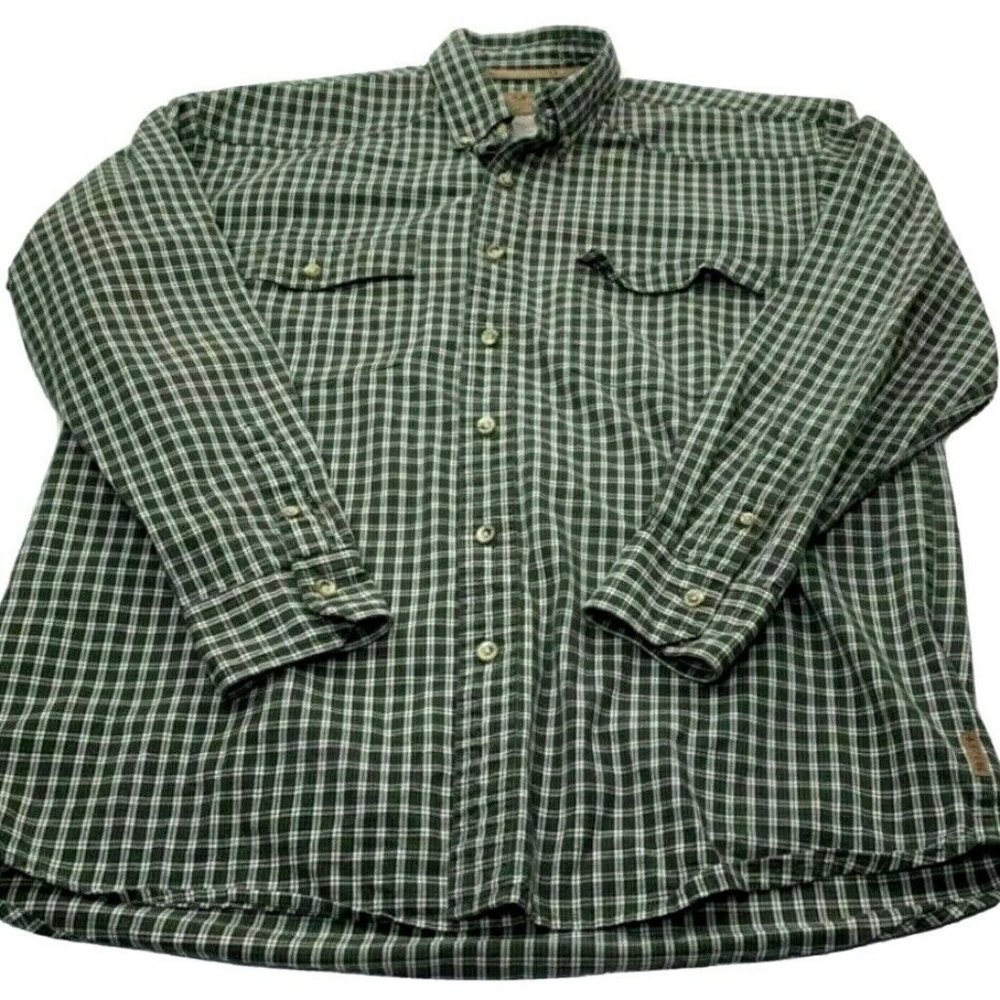 Mossy Oak Green White Collared Western Shirt